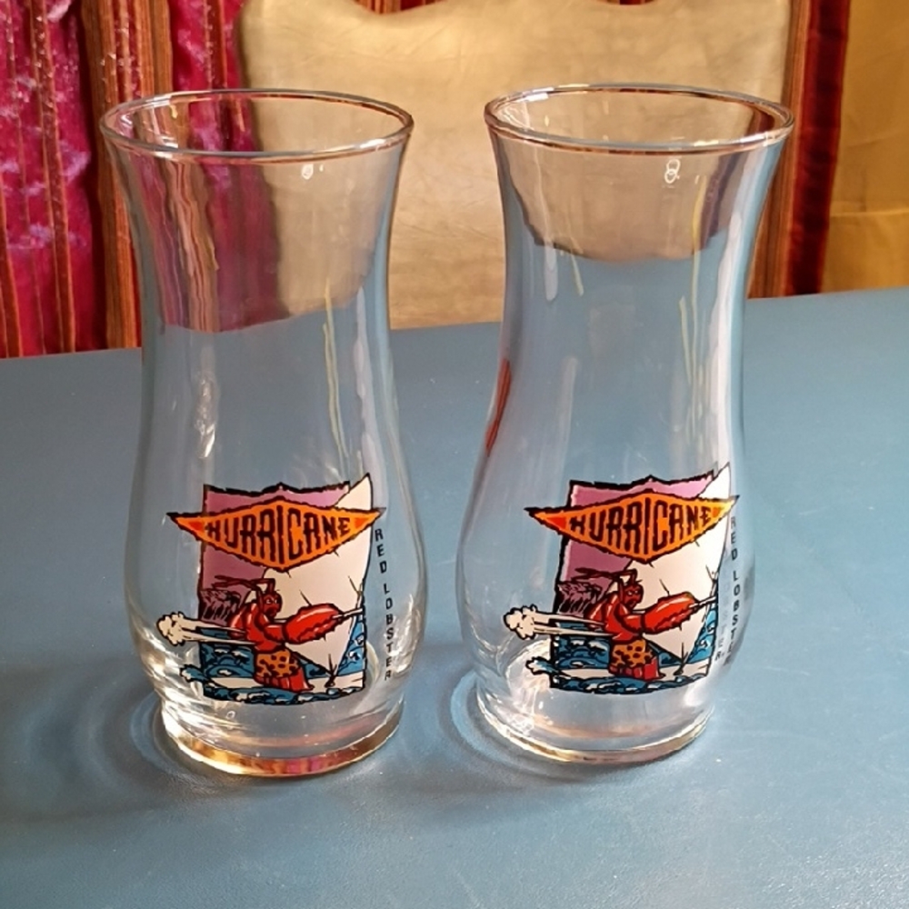 Hurricane Glass Set with Vibrant Design